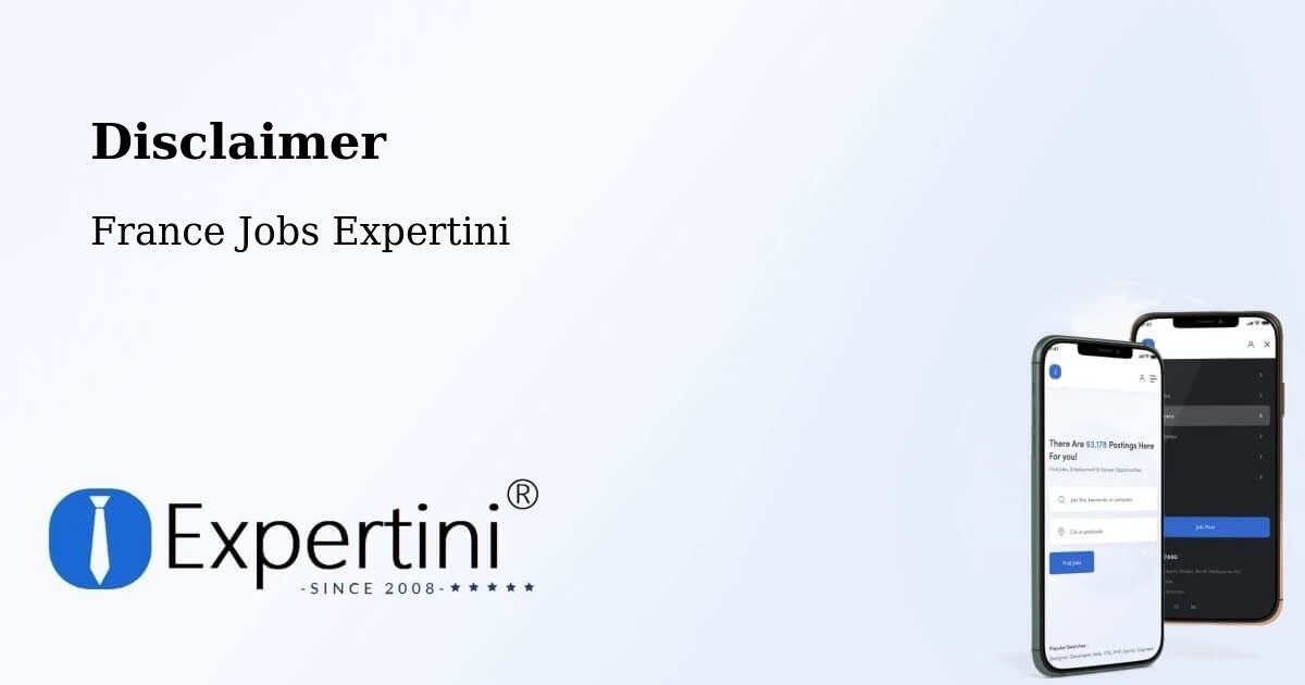 Disclaimer – Perpignan - France Jobs Expertini